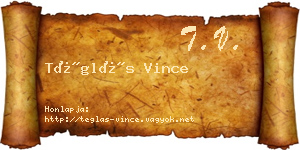 Téglás Vince névjegykártya